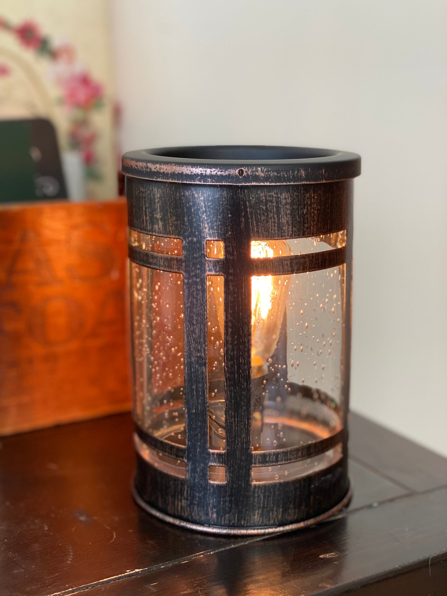 Vintage Edison Style Candle Warmer for Wax Cubes Freshener Wax Melter  ,Metal Wax Warmer with a Vintage Style Bulb - AliExpress