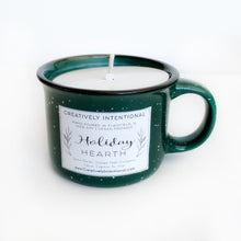 8 oz Holiday Mug Candle — Campfire Enamelware Mug — Limited Edition